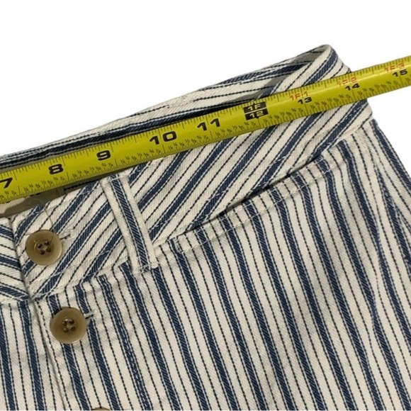 Madewell Emmet Indigo Wide Leg Crop Striped jean, 28 - Picture 7 of 10